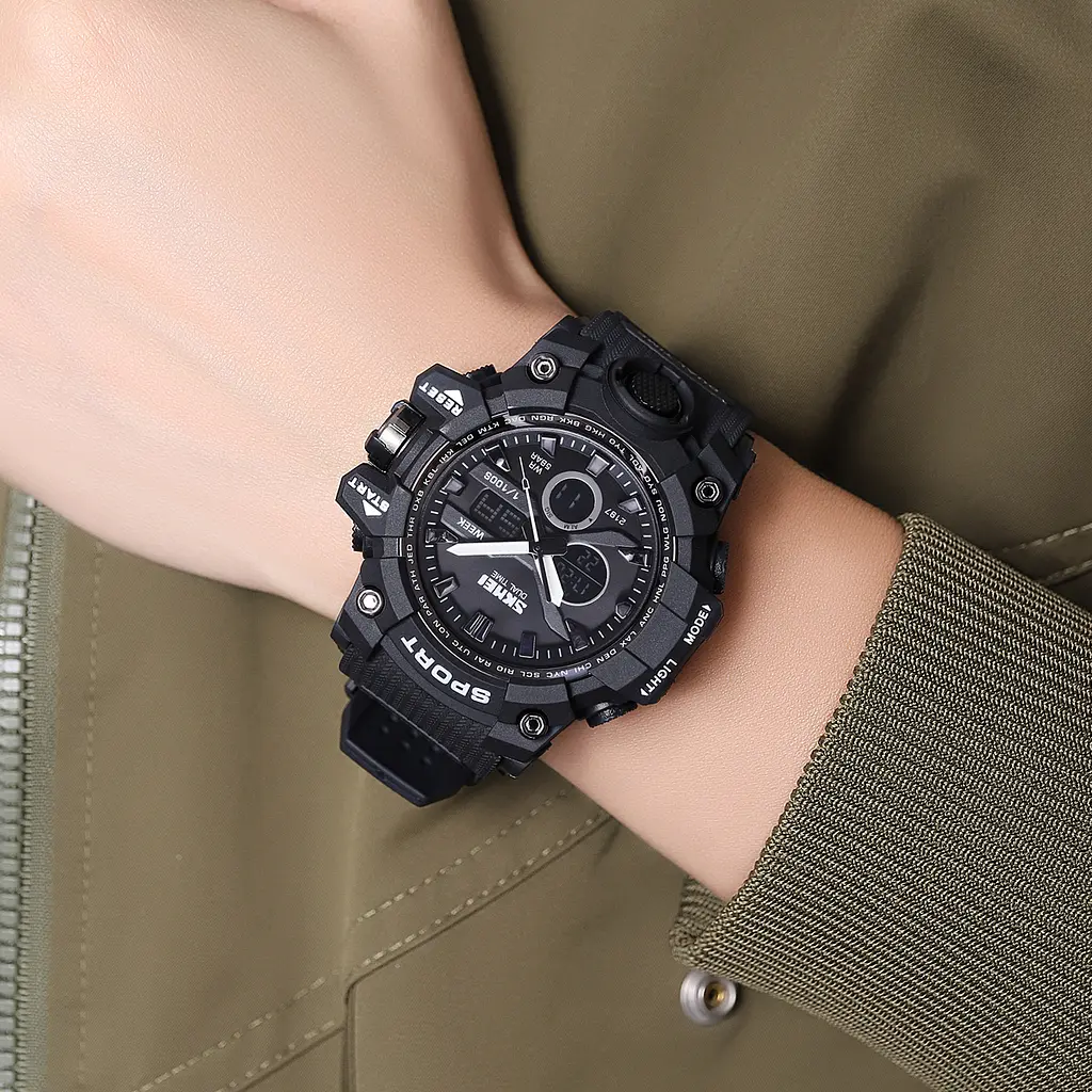 Чоловічий наручний годинник 2197BK Black Skmei acs0030158 - фото 4