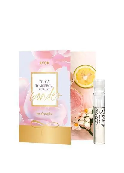 Листівка з пробним зразком Парфумної води Avon ТТА Wonder для Неї, 0,6 мл