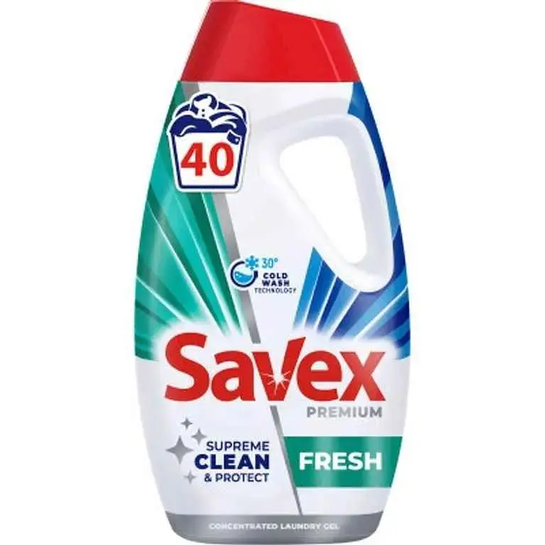 Гель для прання SAVEX 1.85л конц Premium Fresh
