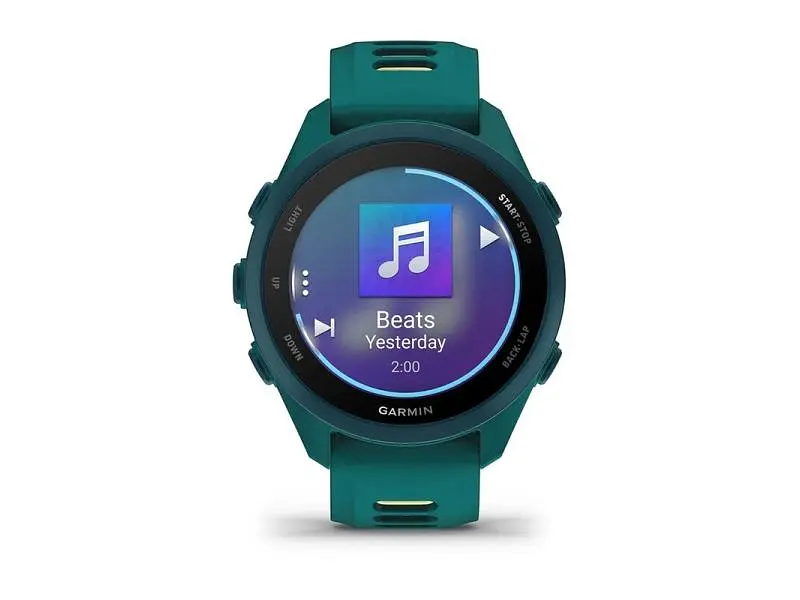 Смарт-годинник Garmin Forerunner 170 Music Teal Green with Teal Green/Citron Band (010-03920-12) - фото 5