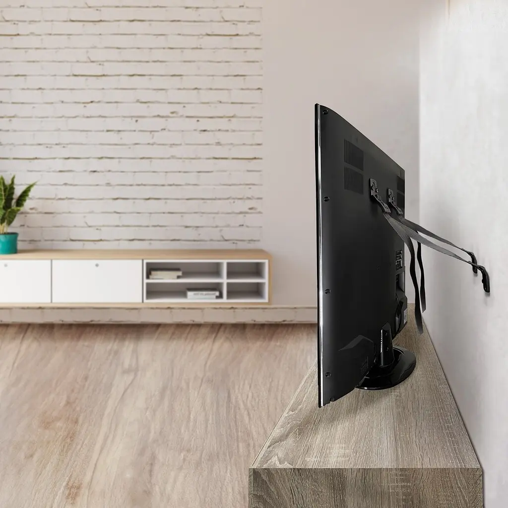 Ремінь для захисту від перекидання TV та меблів MBM Kids 2 шт чорний (BS-20 BLACK) - фото 2