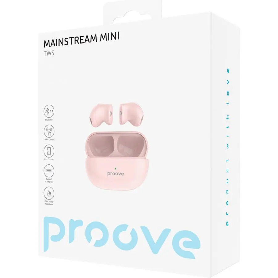 Навушники Proove Mainstream Mini TWS Peach (TWMM00010014) [104468] - фото 5