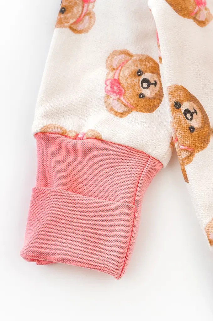 Комбінезон для немовляти з начосом на блискавці Girl Bears - фото 3