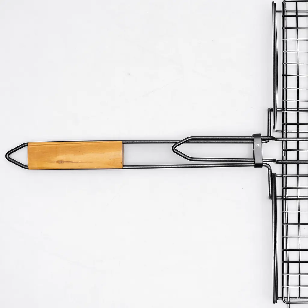 Решетка для гриля и барбекю Yiwu глубокая 38х26 см для костра мангала кемпинга решетка для барбекю гриля шашлыка BQ-10 - фото 5