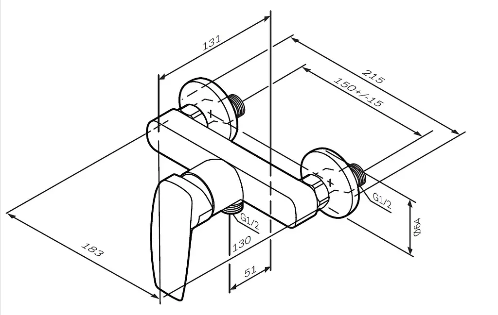 Змішувач для душу AM.PM Tender F45A20000 - фото 4