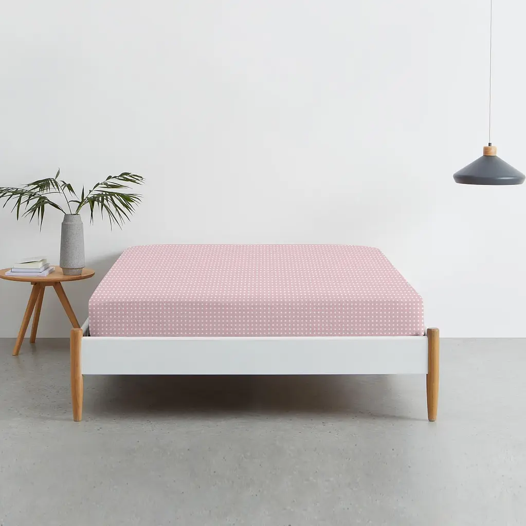Простирадло на резинці Cosas Rose Dots 180х200х20 см (DropRose_180х200х20) - фото 2