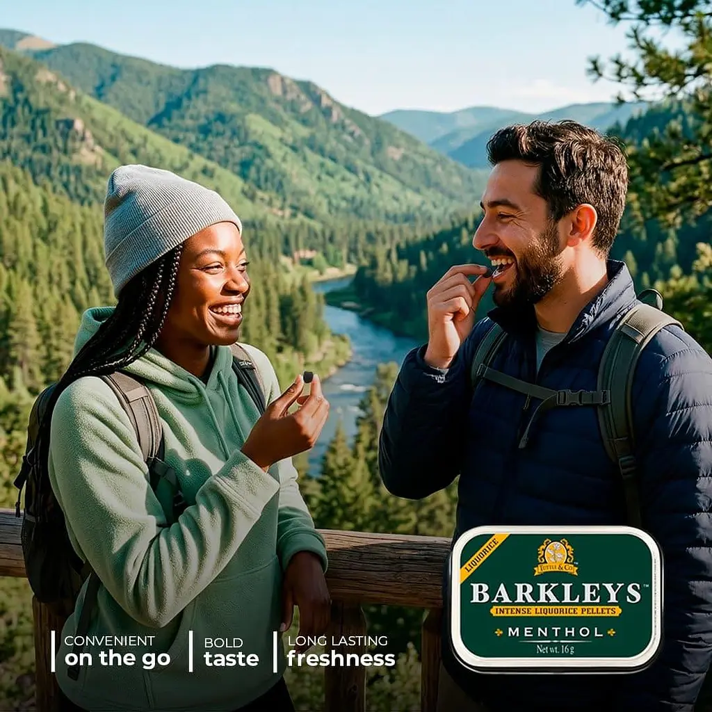 Драже Barkleys Intense Liquorice Pellets Menthol 16г - фото 6