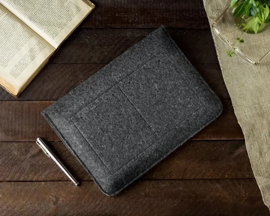 Чохол Gmakin Apple MacBook Pro 14` GM05-14 Felt Case (Black/Grey) [73580] - фото 7