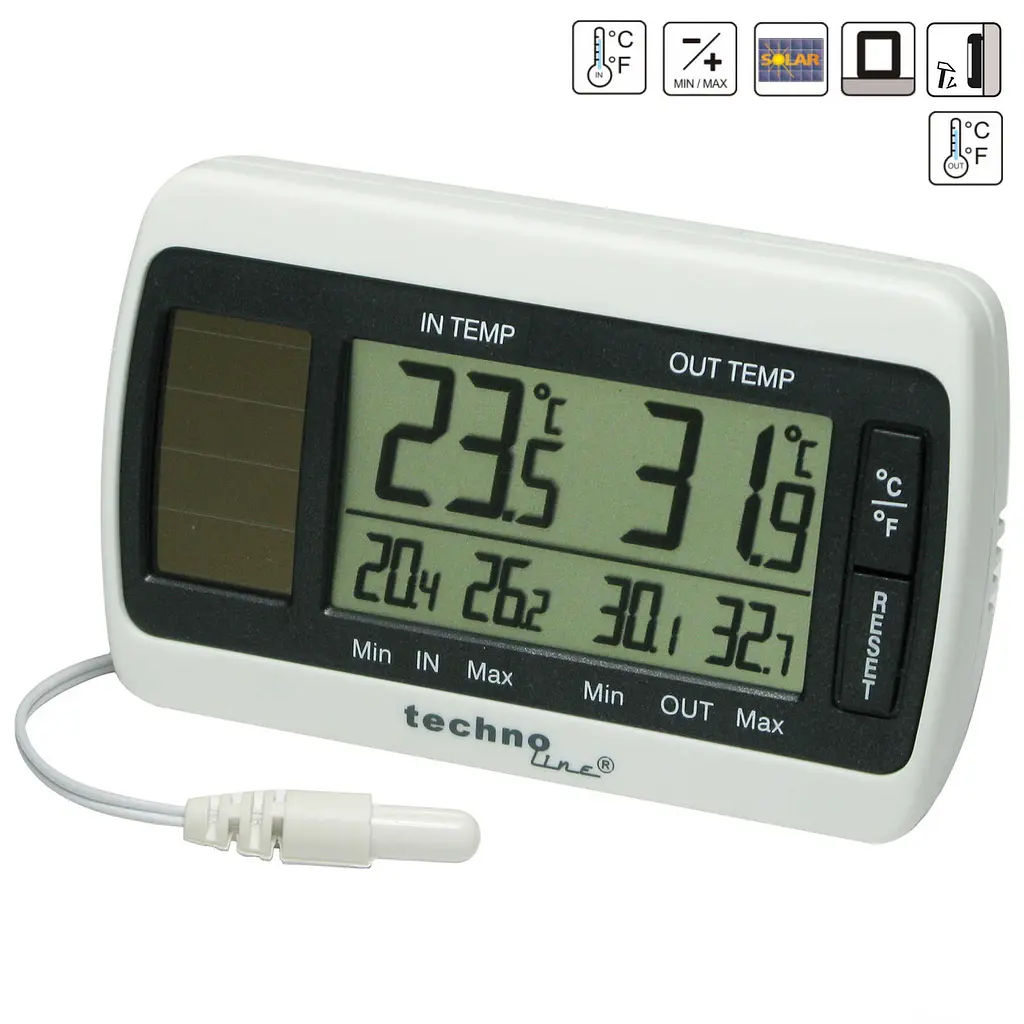 Термометр Technoline WS7008 White/Grey (WS7008), Білий - фото 3