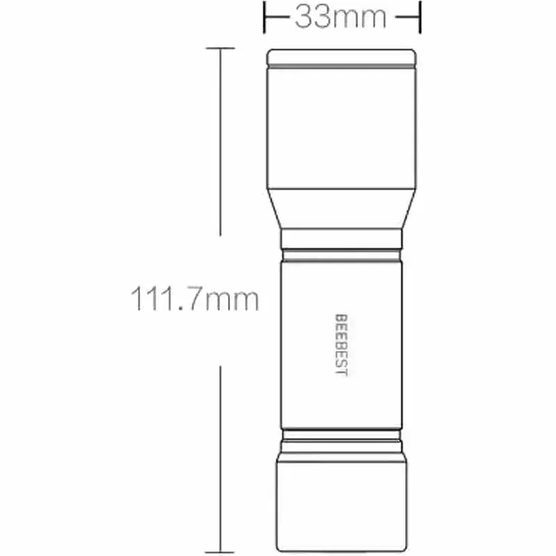 Ліхтарик Xiaomi Beebest Flashlight F1 (Black) [69733] - фото 4