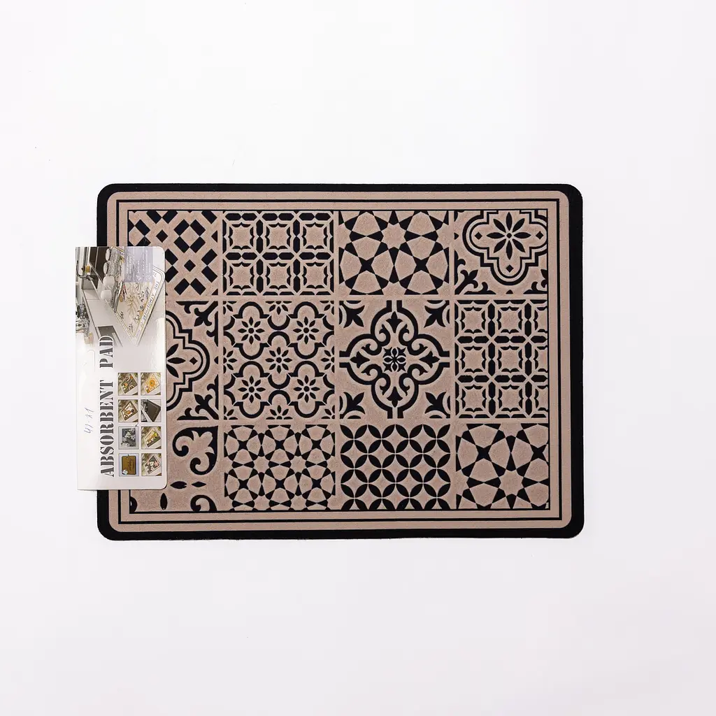 Діатомітовий килимок на кухню для сушіння посуду 30×40 (см) мийний вологопоглинаючий килимок на стільницю для посуду Yiwu HP-42-21 - фото 3