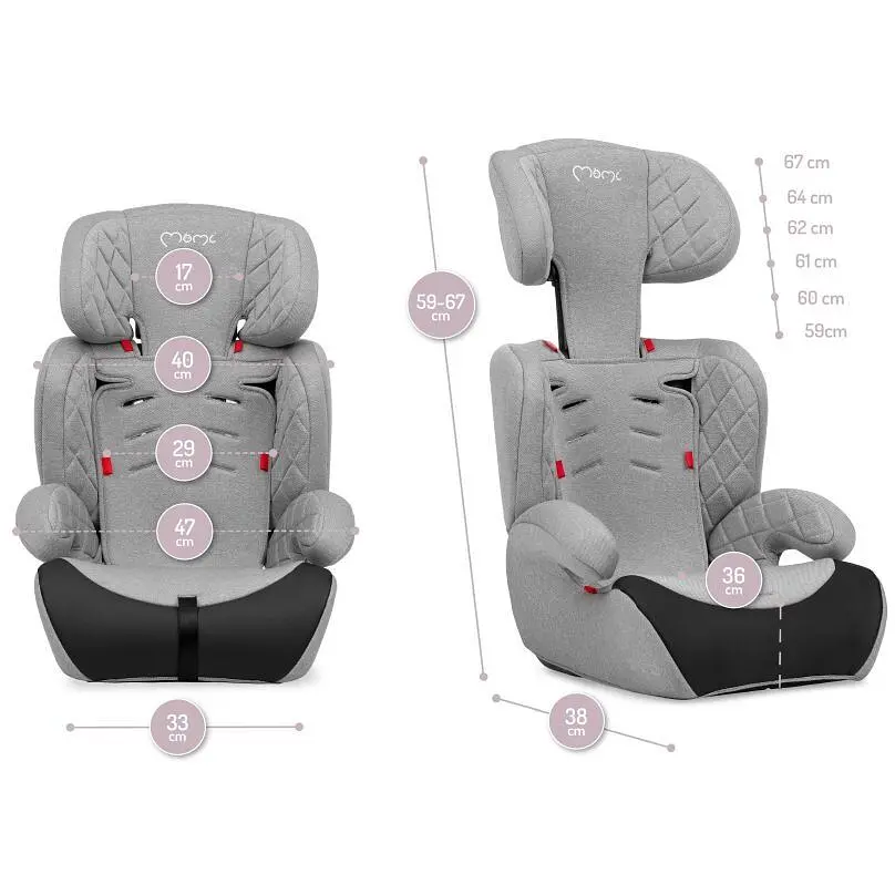 Автокрісло Momi Axo 9-36 кг Grey - фото 5