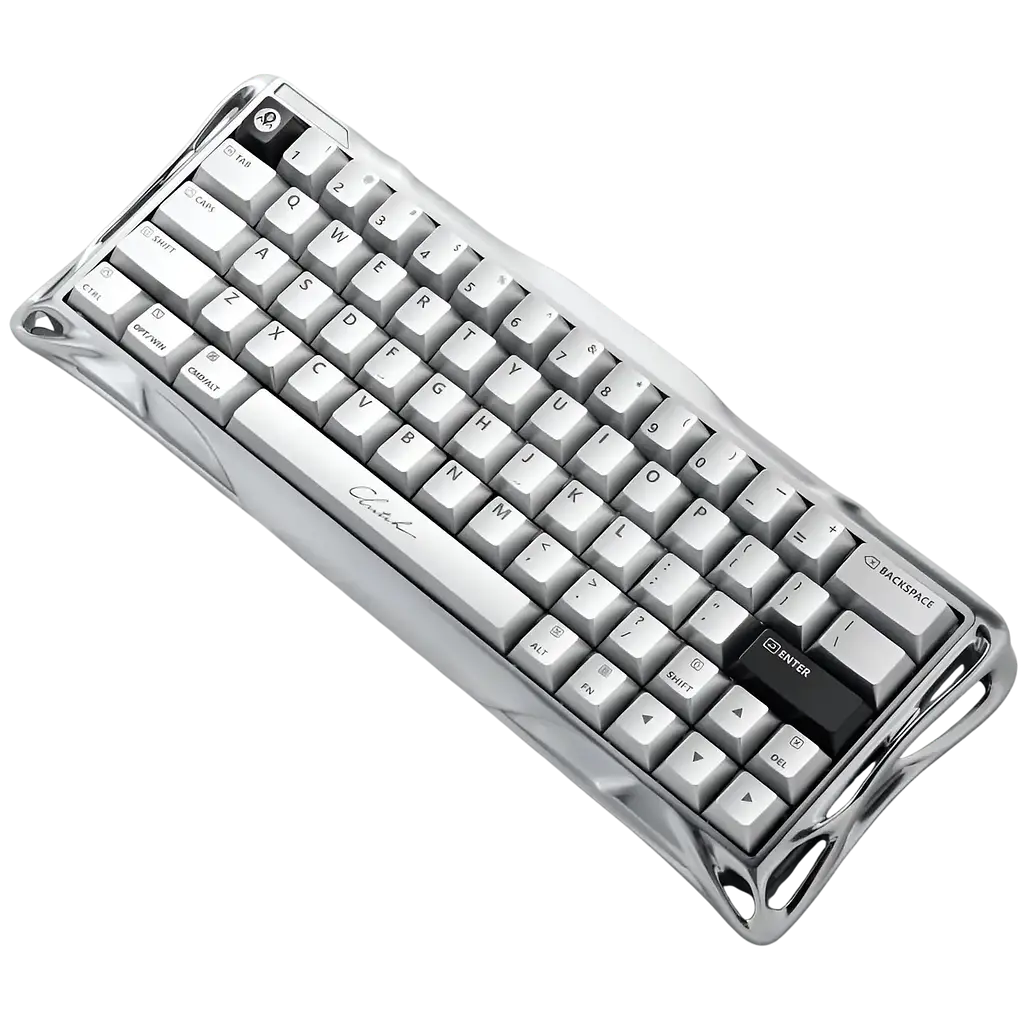Клавіатура GravaStar Mercury V60 Pro Deluxe Edition Chrome Silver - фото 2