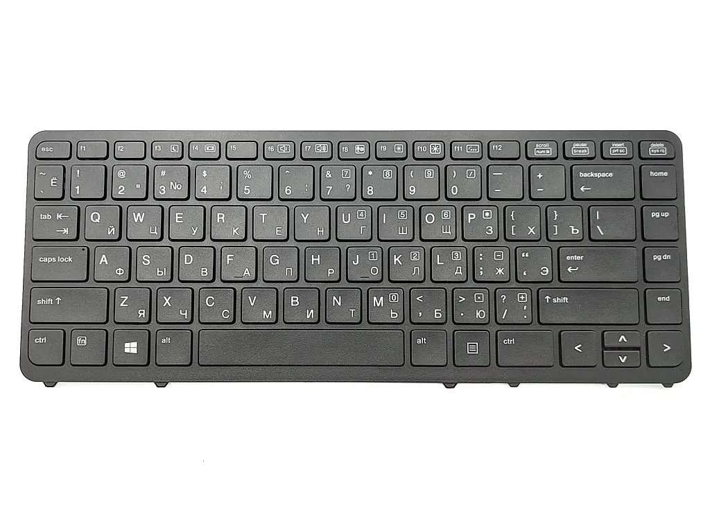 Клавіатура для HP EliteBook 840 G1, 850 G1, 840 G2 (RU Black з підсвічуванням, без Поінтстика!) Оригінал. - фото 3