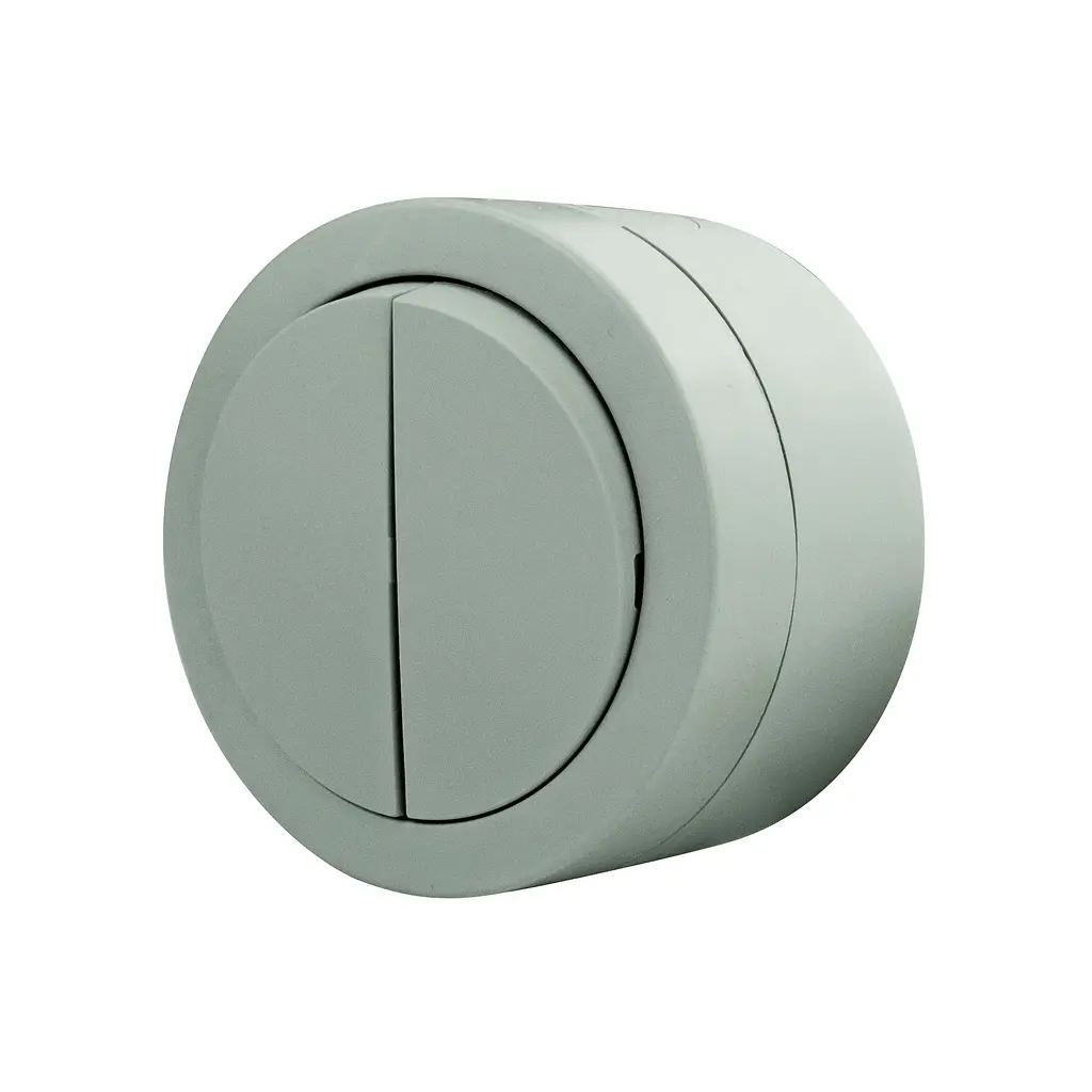 Вимикач 2-ий накладний Ovivo Electric xOne сірий - фото 2