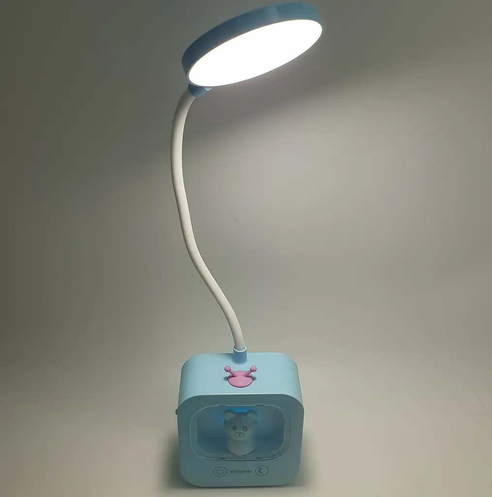 LED-лампа сенсорна світлодіодна настільна акумуляторна (знімний 18650) дитяча на гнучкій ніжці 28 см світильник-нічник WinBoss 1943 - фото 4
