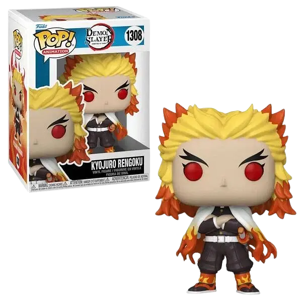 Фігурка Фанко Поп Клинок розсікаючий демонів Кеджуро Ренгоку Funko Pop Demon Slayer Rengoku DS R 1308 - фото 2