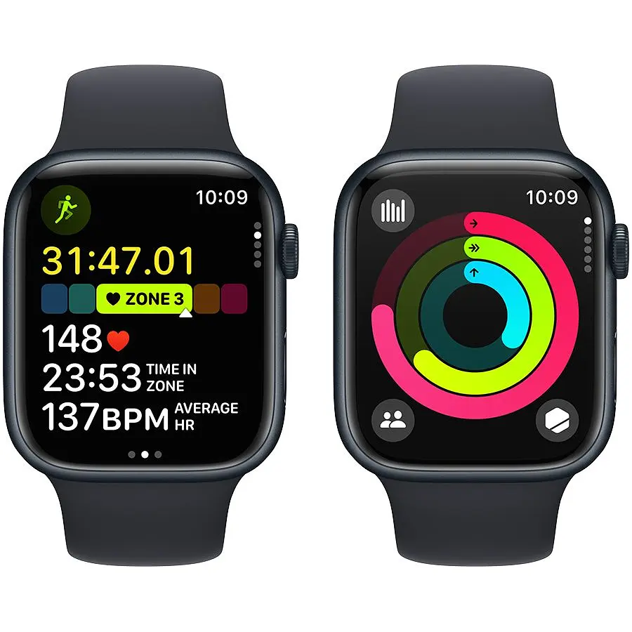 Смарт-часы Apple Watch Series 9 GPS 45 mm Midnight Aluminium Case with Midnight Sport Band - M/L Model A2980 (Grade C) Seller Refurbished - фото 8