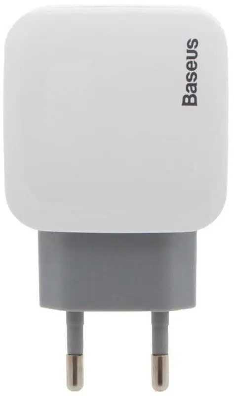 Сетевое зарядное устройство Baseus Letour Dual 2.4A/2USB White - фото 4