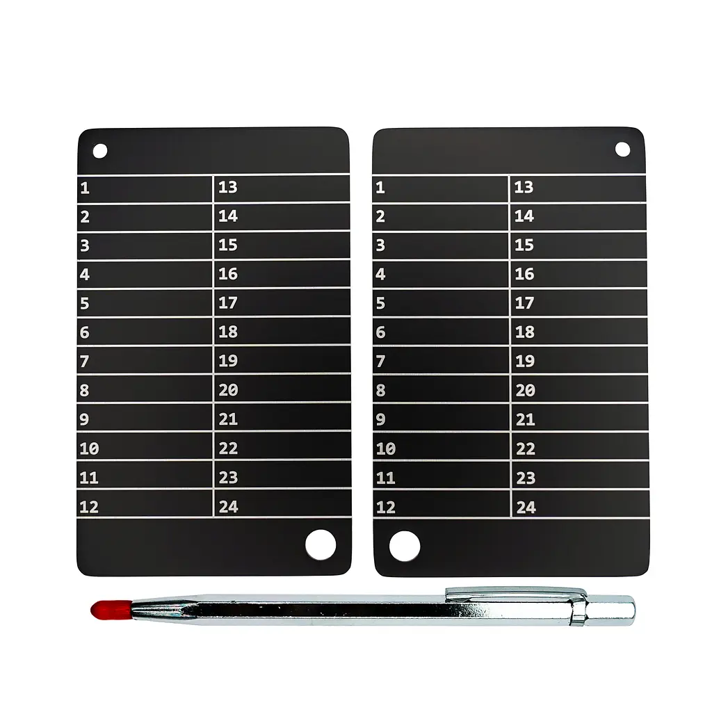 Металеві пластини Btcwallet Black Plate для зберігання сід-фрази, 2 штуки + кріпильний болт + гравірувальна ручка - фото 2
