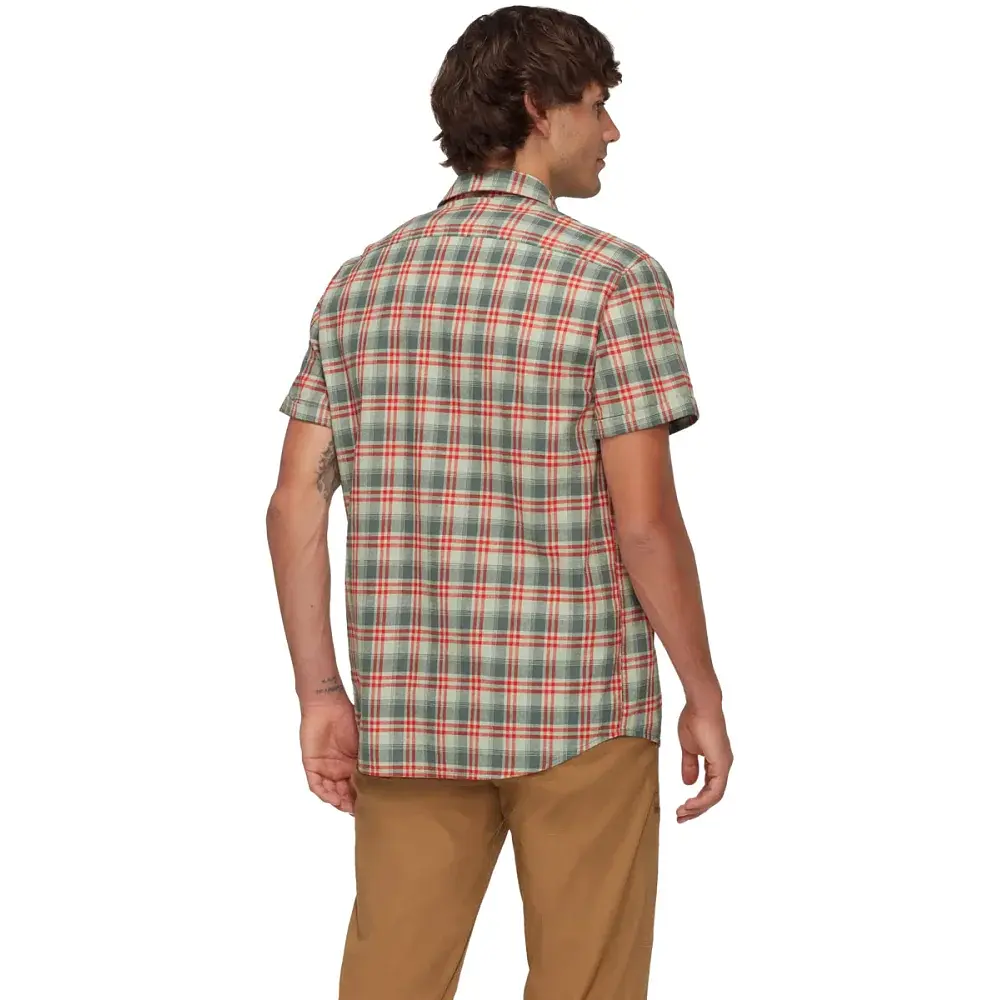 Сорочка Mammut Trovat Summer Shirt M XL silver sage-red - фото 4