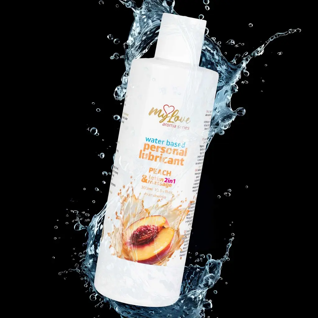 Лубрикант Boys Of Toys MyLove Aroma Series IntimMassage Peach 2в1 та масажний гель, 300 мл - фото 4