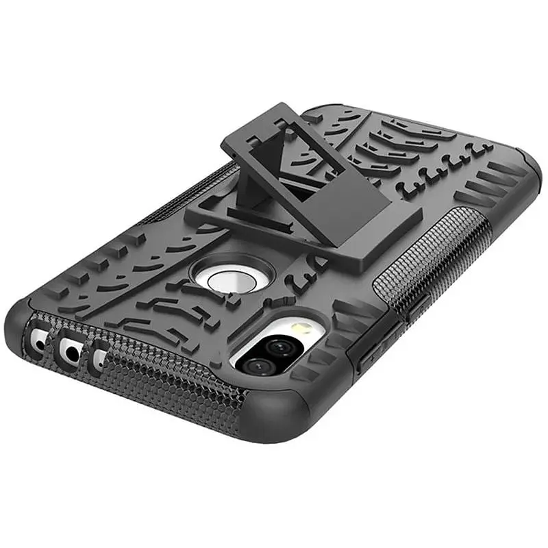 Чохол-накладка Toto Dazzle Kickstand 2 in 1 Case Xiaomi Redmi 7 Black - фото 6