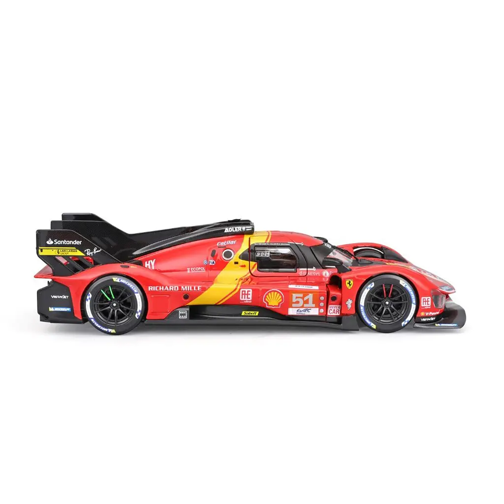 Автомодель Bburago Ferrari 499P LMH 1:24 красно-черная (18-26309) - фото 4