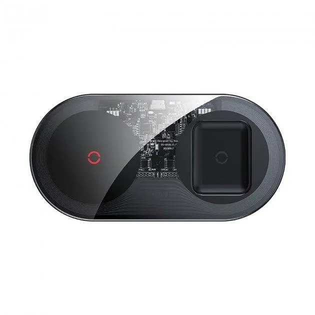 Беспроводное зарядное устройство для Baseus Simple Turbo Edition 2 in 1 (Phone + Watch) 24W TZWXJK-B01 Black - фото 6