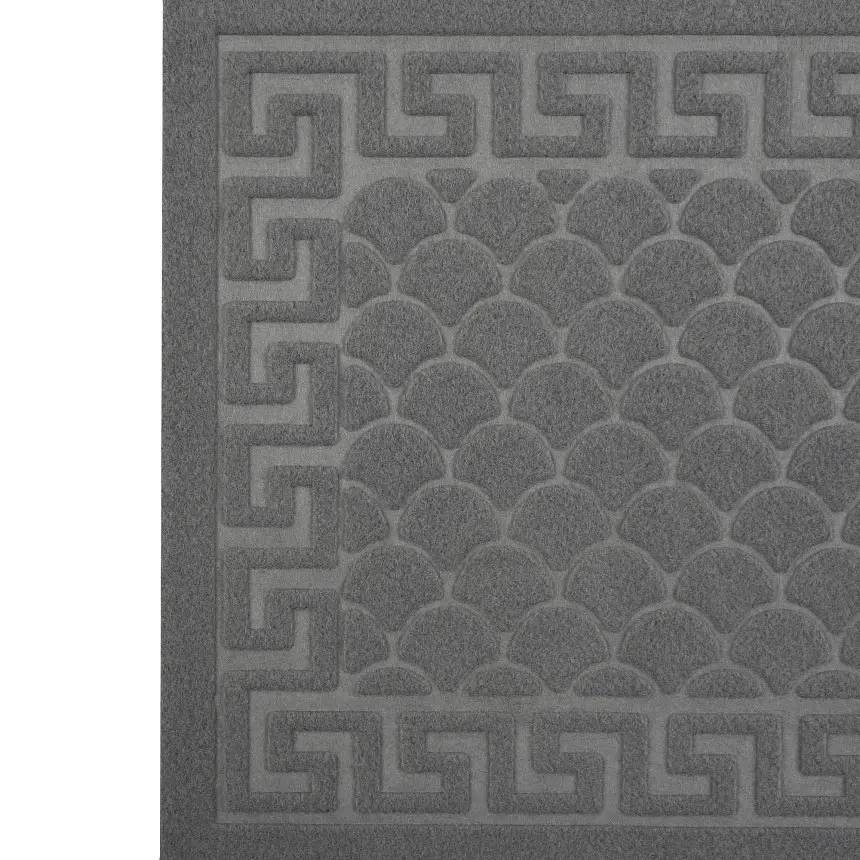 Килимок придверний Eco Fabric Луска без кромки сірий 40 х 60 см (4060-002) - фото 7