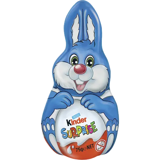 Шоколадний Зайчик Kinder Bunny Blue з сюрпризом 75 г