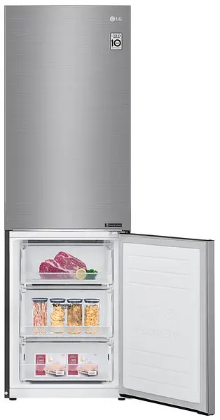 Холодильник LG GA-B459SMRZ 186х68х60см 2 дв холодильне відділення 234 л морозильне відділення 107 л A++ NF платиновий сірий (GA-B459SMRZ) - фото 8