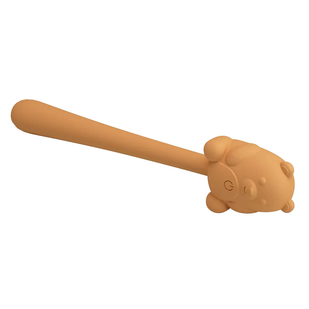 Вибратор Pretty Love Cute Bear 13.4 см коричневый - фото 4