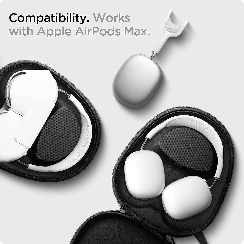 Чехол для наушников Spigen Klasden Designed Carrying Travel Case Pouch Bag для AirPods Max Charcoal Gray [AFA02996] [74502] - фото 13