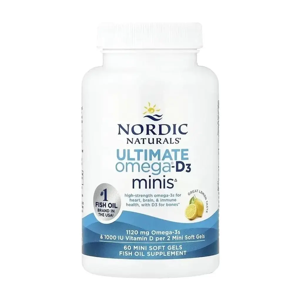 Витаминно-минеральный комплекс Nordic Naturals Омега-3 и витамин D3, 1120 мг и 25 мкг (1000 МЕ), вкус лимона, Ultima (NOR-06105) - фото 3