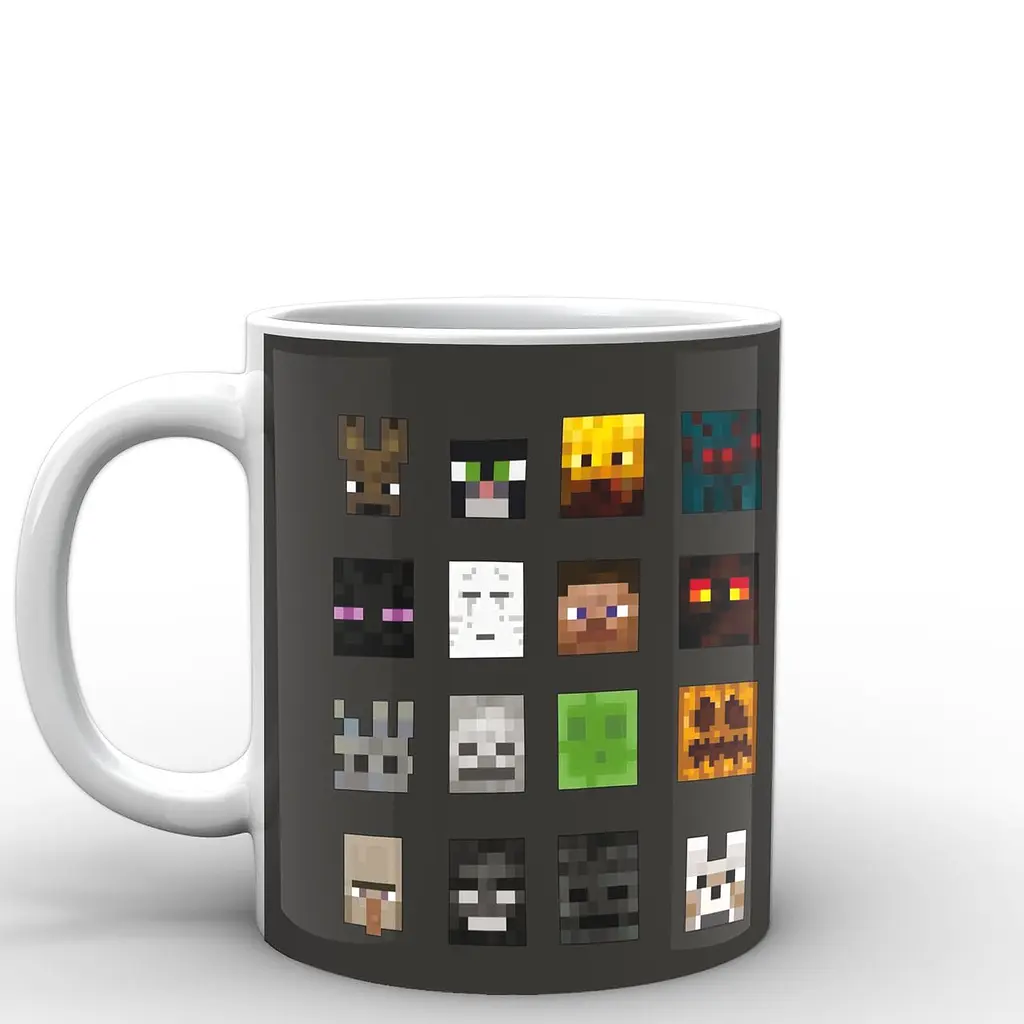 Кухоль GeekLand Minecraft Майнкрафт постер MС.02.009 330 мл білий - фото 2