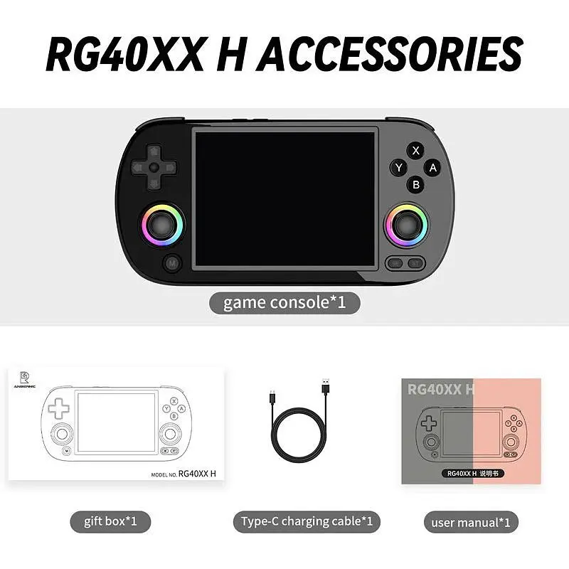 Ретро игровая приставка Anbernic RG40XX H 64GB Black [115723] - фото 3