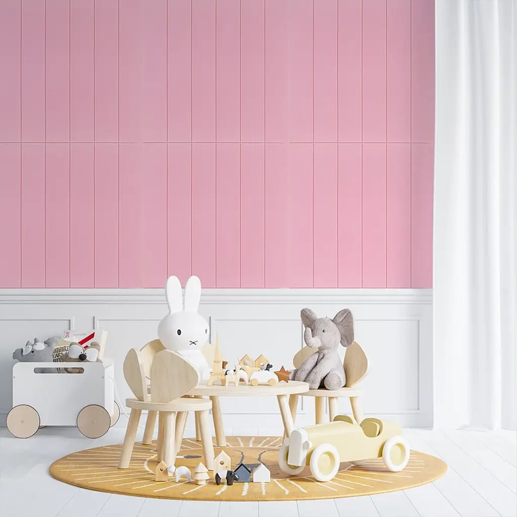 Самоклеюча 3D панель Sticker Wall SW-00001384 Під рожеве дерево 700x700x4мм - фото 5
