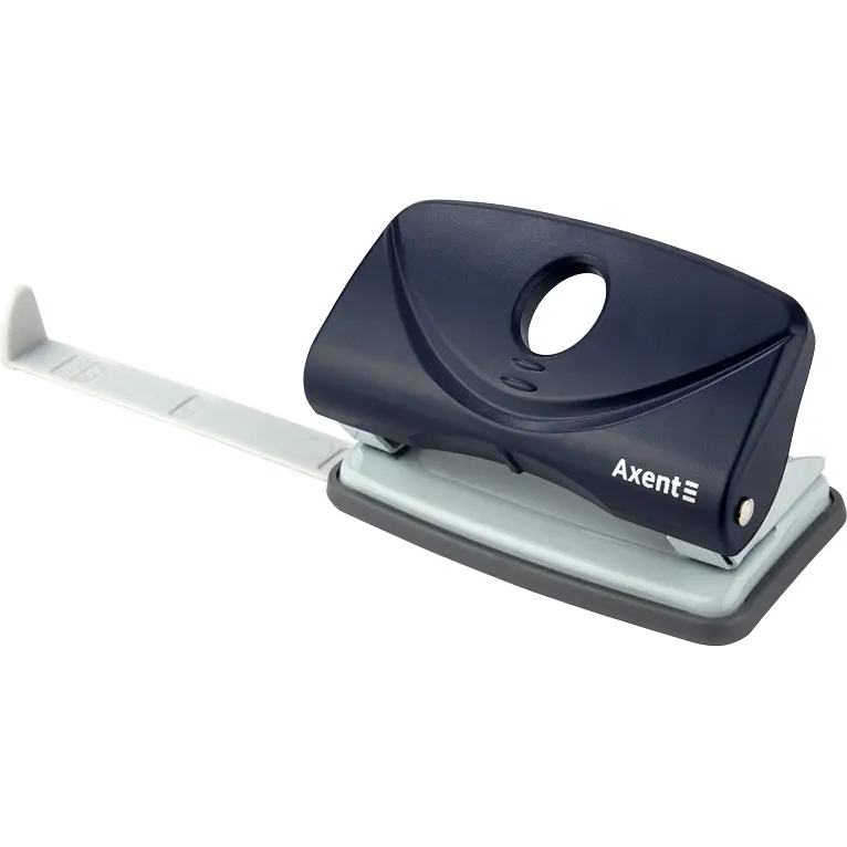 Діркопробивач для паперу Axent Welle-2 з пластиковим верхом 10 аркушів синій (3810-02-A) - фото 2