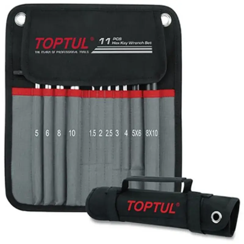 Ключ Toptul шестигранний з кулею 1,5-10мм 11шт. супердовгий у чохлі (GPAQ1101) - фото 2
