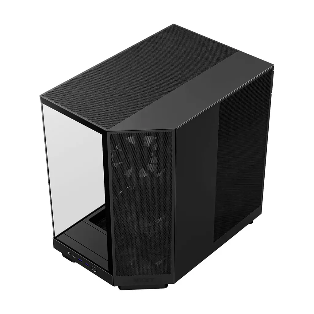 Корпус для ПК NZXT H6 Flow All Black (CC-H61FB-01) - фото 2