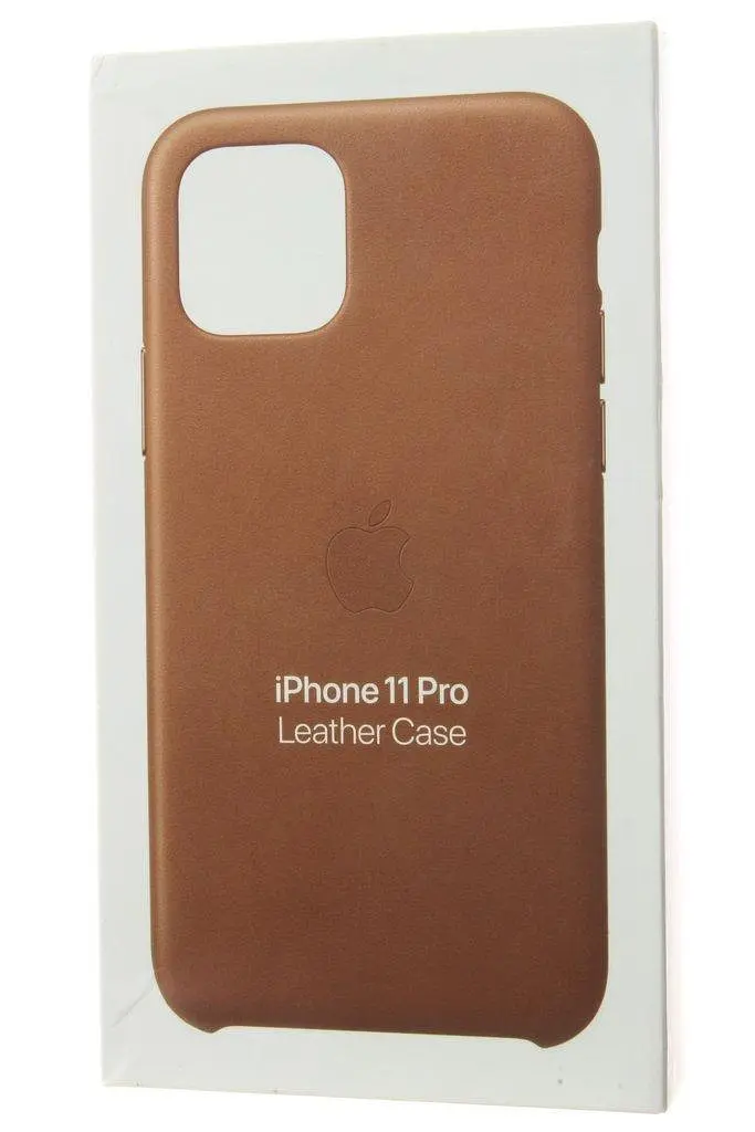Шкіряний чохол-накладка Leather Case MWYD2ZM/A для Apple iPhone 11 Pro (5.8") Saddle Brown - фото 8