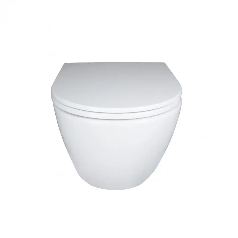 Унітаз підвісний Qtap Robin New безободковий з сидінням Soft-close QT1333046EUQW - фото 2