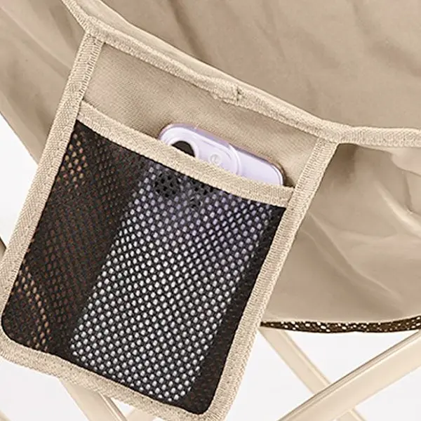 Складний стілець Market Union зі спинкою 90х60х66 см бежевий (1004588) - фото 4