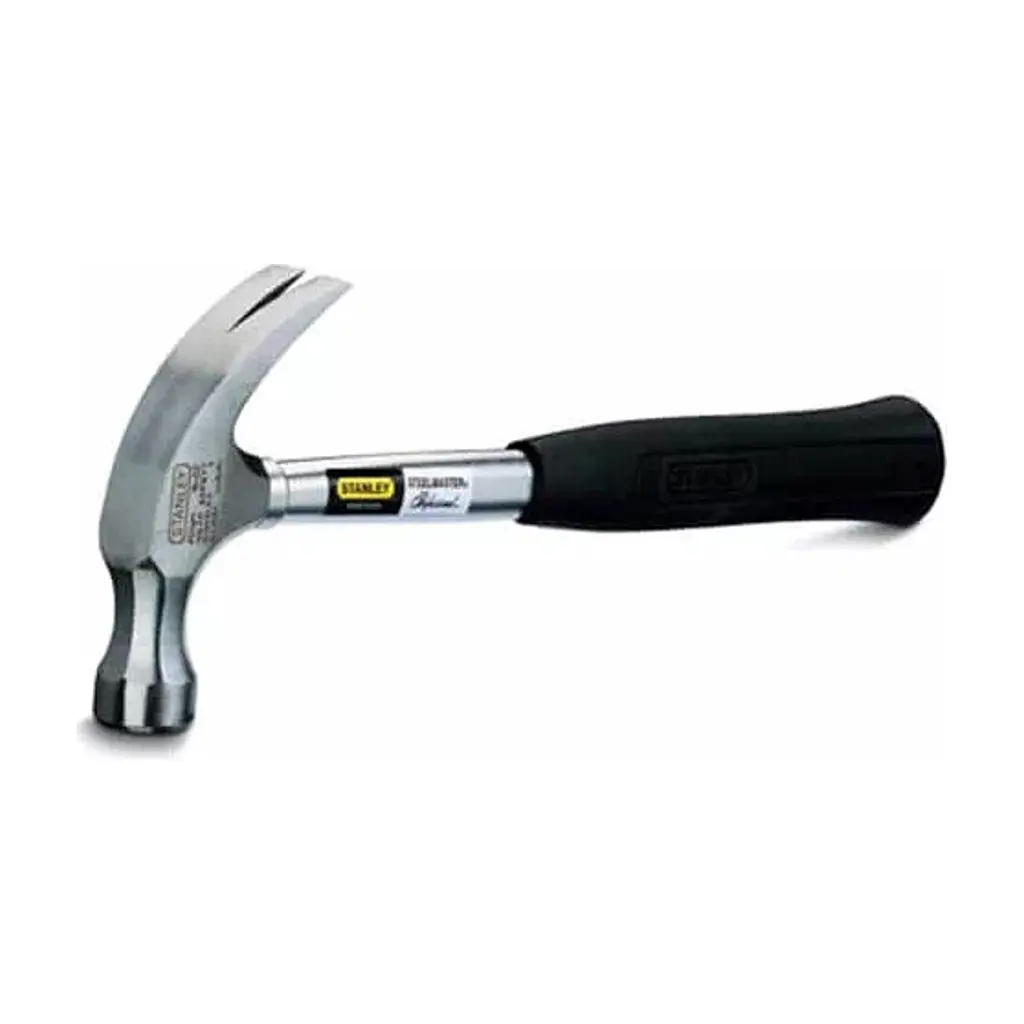 Молоток Stanley Steelmaster Curve Claw, 450 г, з гвоздодером. (1-51-031)
