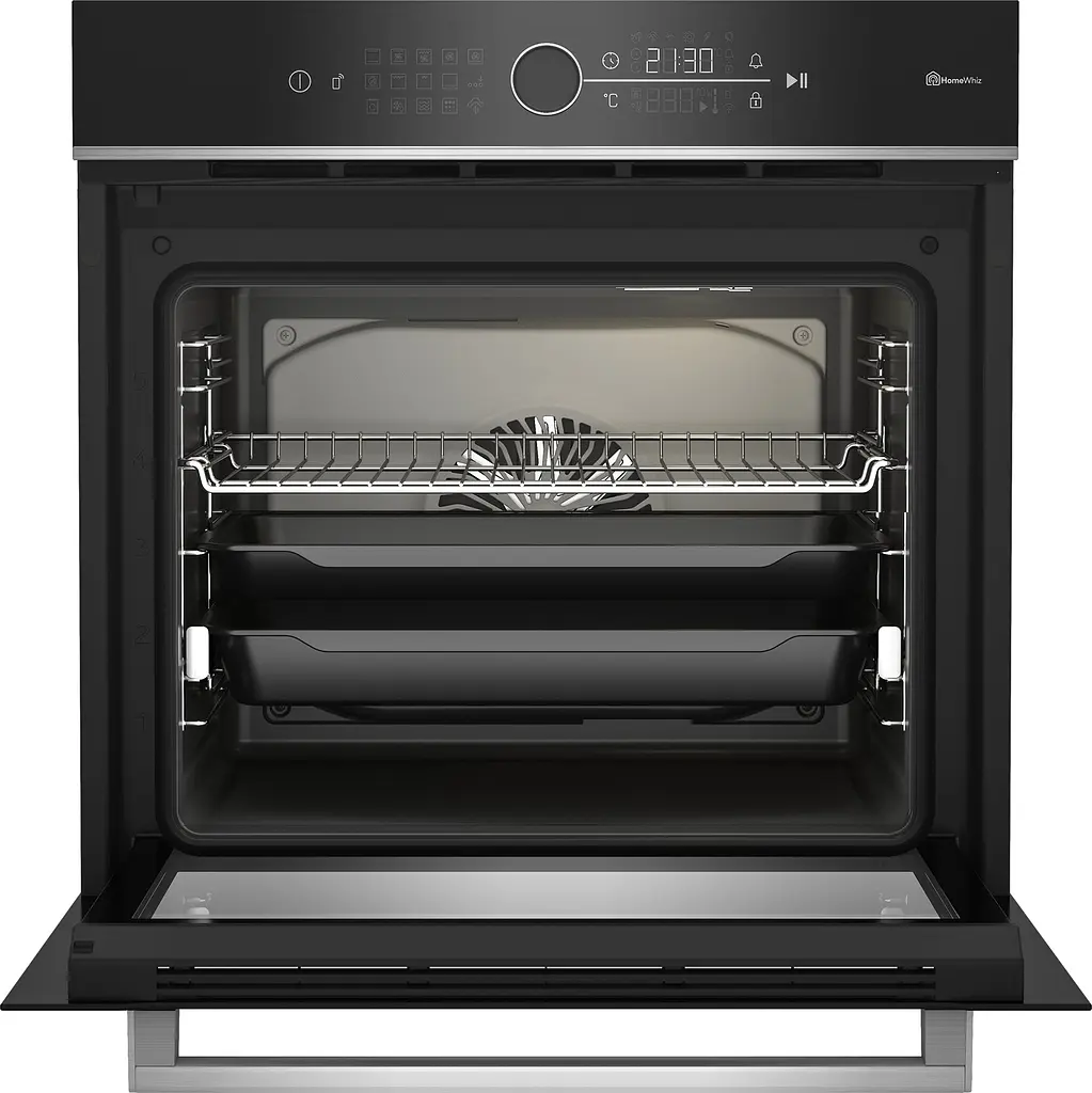 Духова шафа електрична Beko A+ дисплей конвекція телескоп 72 л нержавіюча сталь - фото 2
