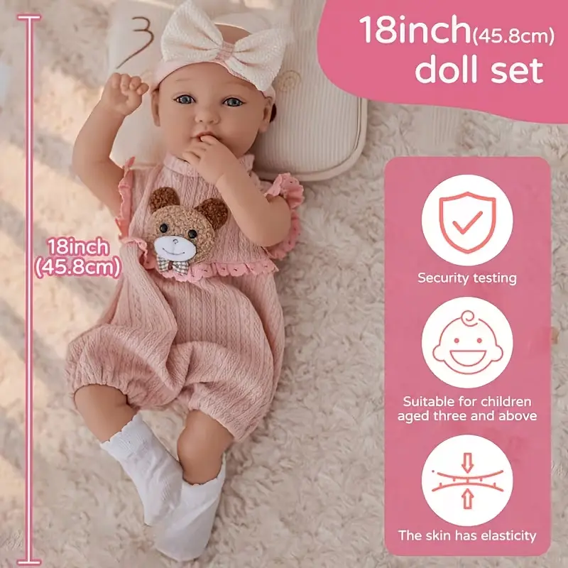 Лялька Реборн 46 см м’яконабивна реалістичний пупс Reborn Baby - фото 2