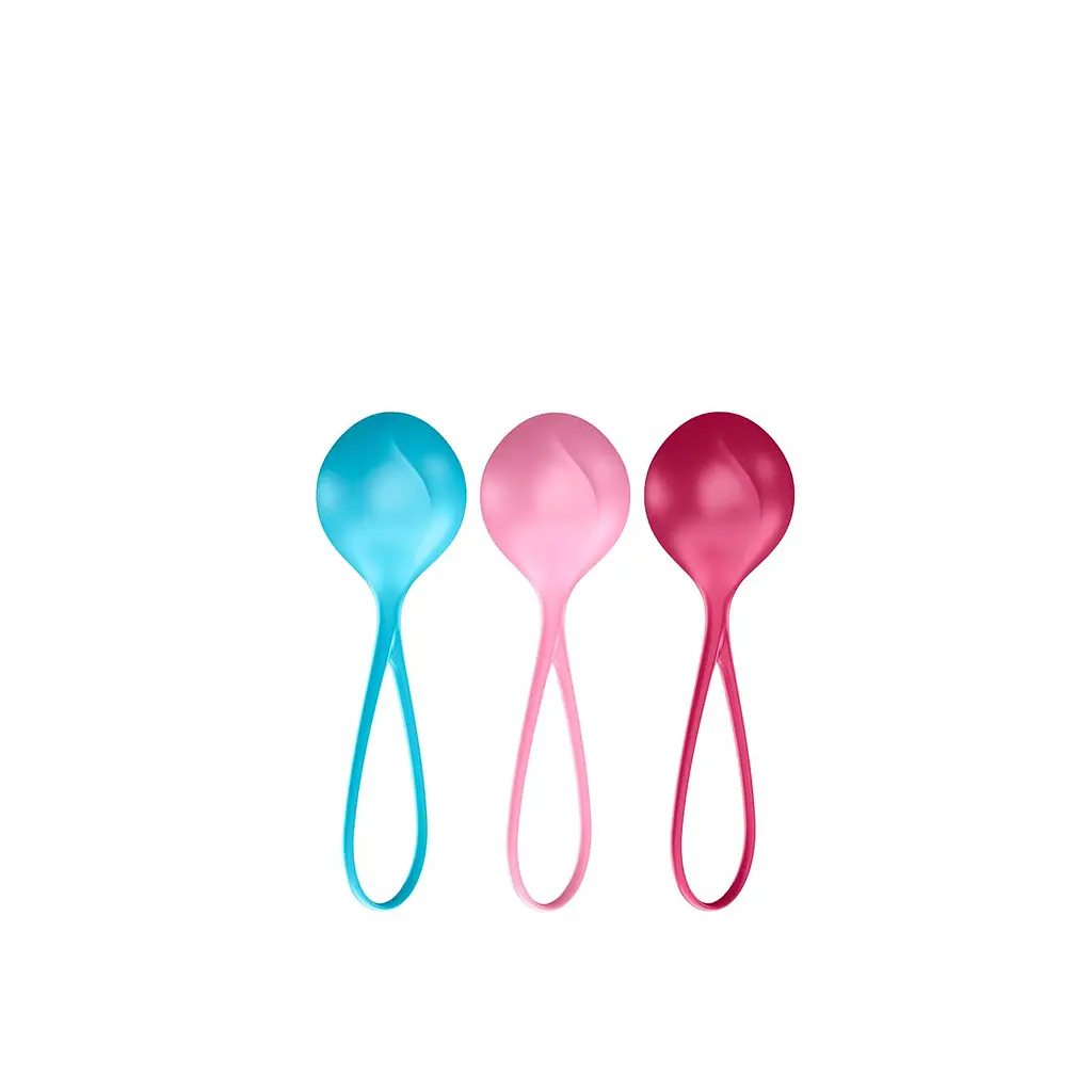 Вагинальные шарики Satisfyer Strengthening Balls, 3 шт., разноцветный - фото 3