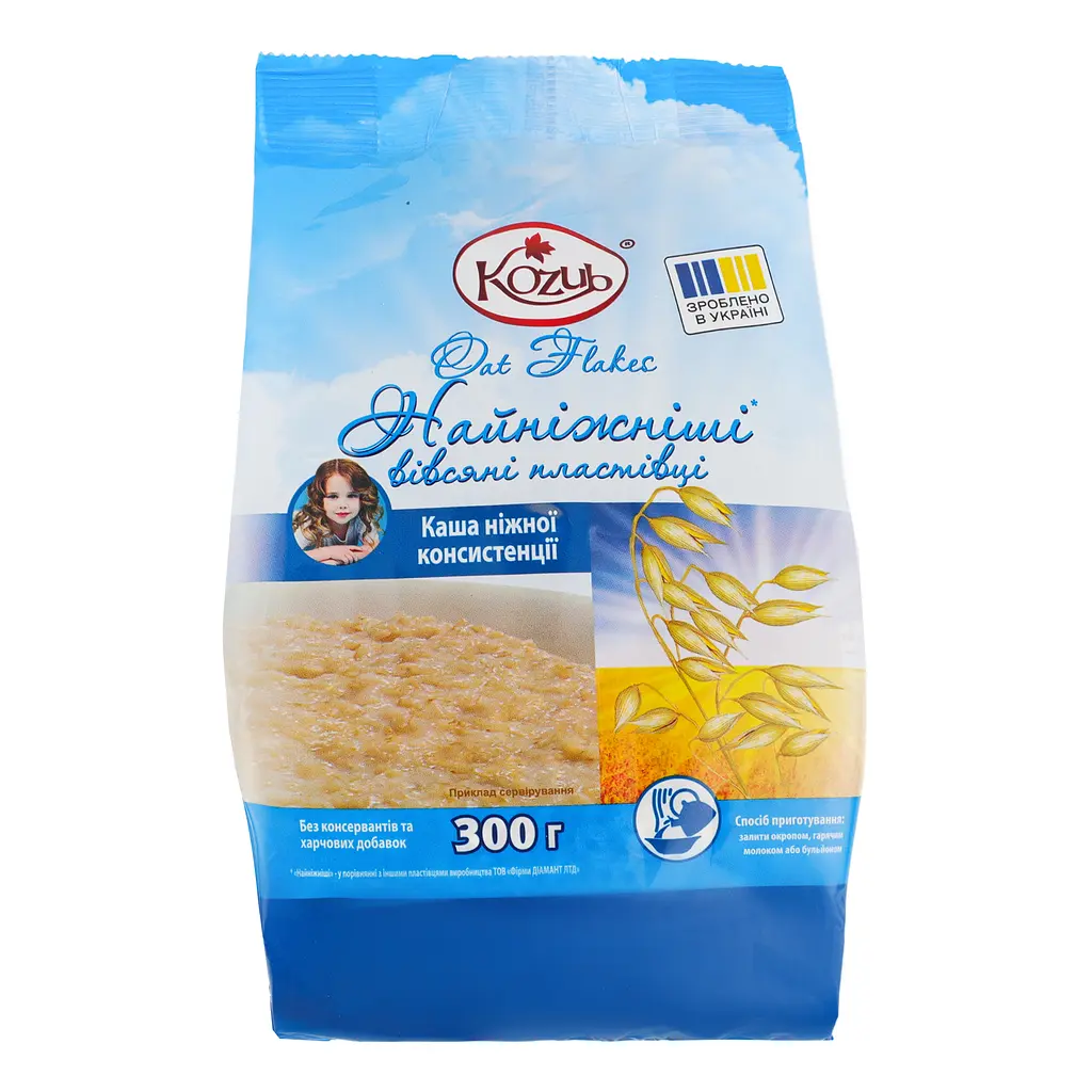 Пластівці вівсяні Козуб продукт Найніжніші 300 г - фото 2