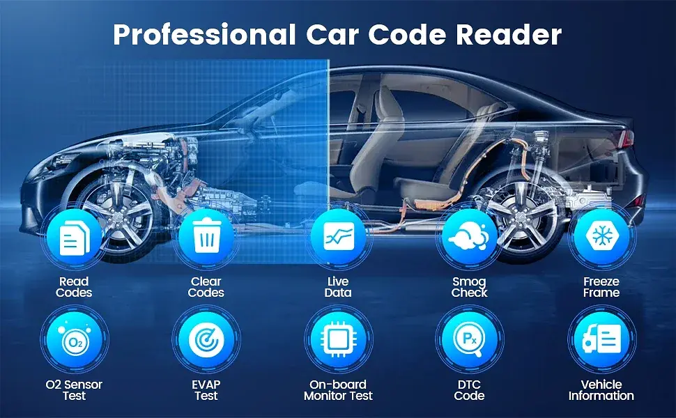 Універсальний автосканер Мультимарочний OBD2 Mucar BT200 Pro Професійний діагностичний автомобільний сканер ОБД2, EOBD, ELM327 (19802) - фото 10